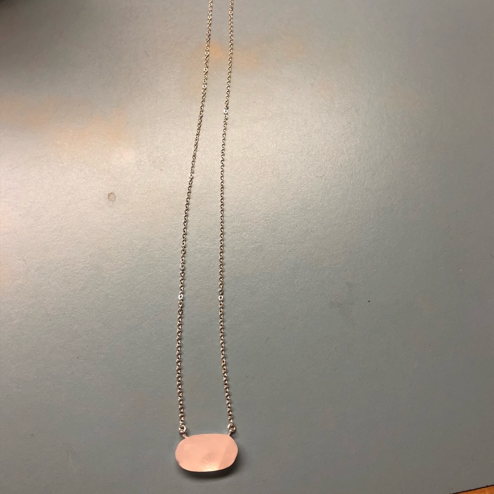 rose quartz necklace
